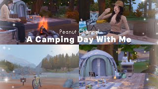 🍊Sims 4 Vlog| Living alone#2 ◝•🌲~🏕️ •🚲Breakfast,go camping, bike ride etc🌿