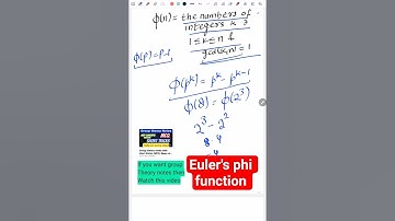 Euler’s Phi Function Explained in 30 Seconds ⏱️ #MathShorts #NumberTheory #Crypto”