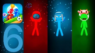 Stickman Party: 4 Player Games - Gameplay Walkthrough Part 6 - Adventures (iOS, Android)