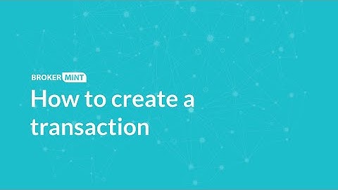 How to create a Transaction