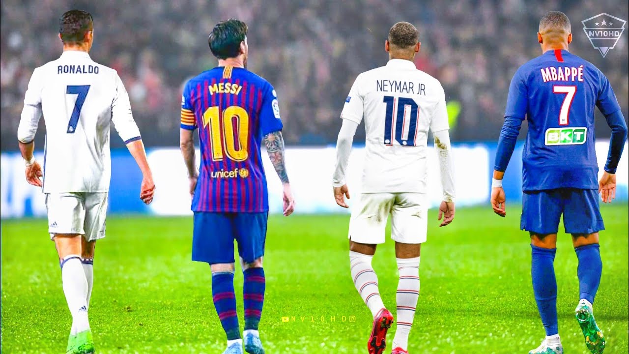 Neymar vs Cristiano Ronaldo vs Messi vs Mbappe  Top 10 des comptences  HD