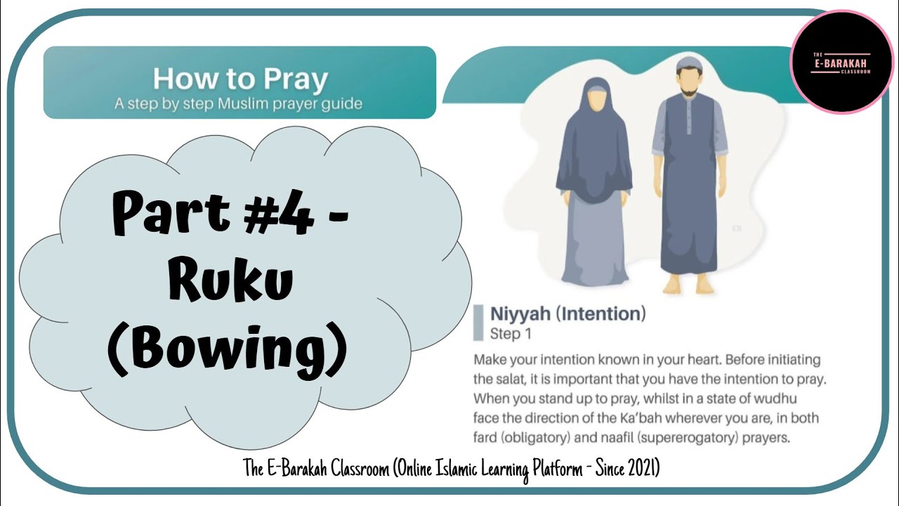 How To Rukuu How to pray salah (Part 4 - Ruku / Bowing) in tajweed | REPEAT AFTER ...