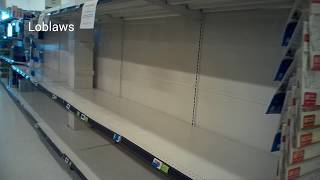 Coronavirus panic buying: more empty shelves (at Loblaws, Metro and Rexall)