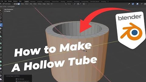 How to Make a Hollow Tube in Blender