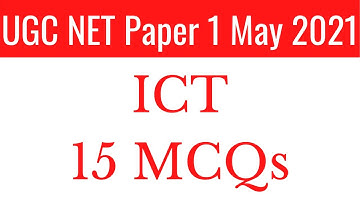 (Mock TEST 61) Top 15 Most Expected MCQs on (ICT) Information & Communication Technology For Paper 1