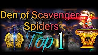 Den of Scavenger Spiders | top 1 | magic rampage weekly dungeon | UMRQuizzicalApexPro