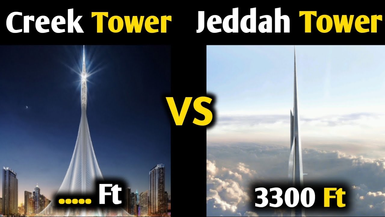 Dubai Creek Tower Vs Jeddah Tower Jeddah Tower Construction YouTube