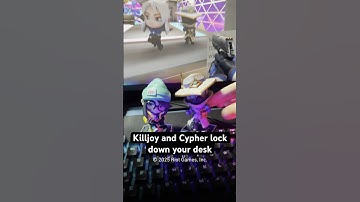 Killjoy and Cypher lock down your desk #valorant #shorts