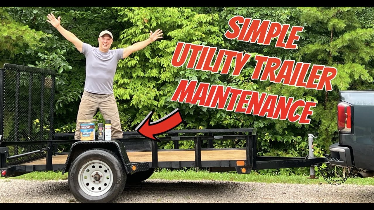 Utility Trailer Rust Removal and Maintenance YouTube
