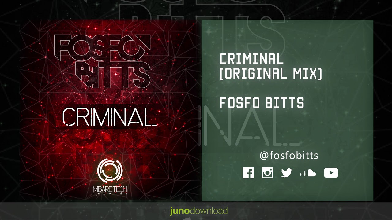Watch Fosfo Bitts - Criminal (Original Mix) on YouTube Watch Fosfo Bitts - Criminal (Original Mix) on YouTube