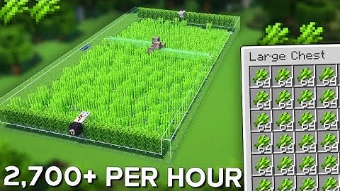Minecraft Sugarcane Farm 1.21 - Automatic Sugarcane farm - 2,700+ Per hour!