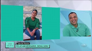 Luciele Di Camargo manda parabéns a Denilson e dá puxão de orelha no marido: “ficando barrigudo!”