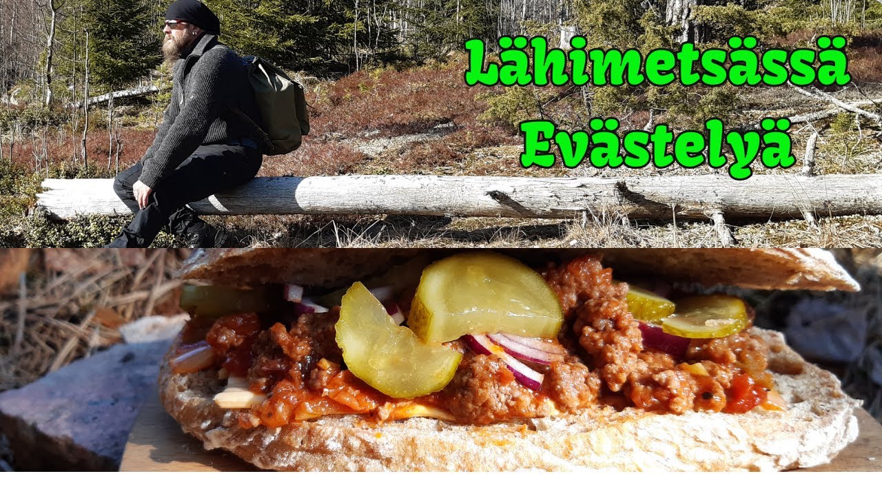 Lähimetsässä evästelyä
