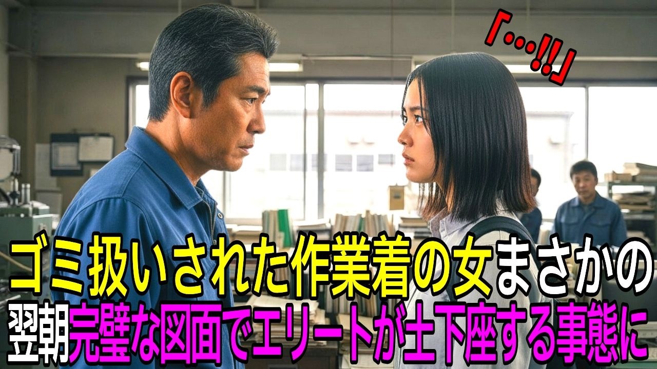 倒産寸前の町工場で見下された中卒の清掃員、実はIQ200の天才少女で1ヶ月後に起きた奇跡【感動する話】【朗読】