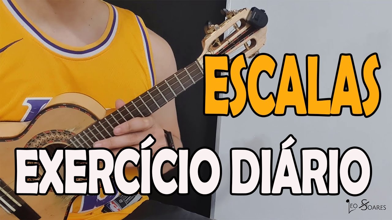 EXERCÍCIO DE ESCALA PARA FAZER TODOS OS DIAS NO CAVACO - AULA DE CAVAQUINHO - LÉO SOARES