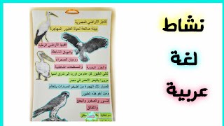 نشاط لغة عربية/ وسائل تعليمية/ مشروع مدرسي للصف الرابع