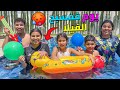 اخيرا جربنا مسبح الفيلا الجديدة وفرقعنا فيه بالونات عيد ميلاد يانيس