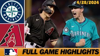 Seattle Mariners vs. Arizona Diamondbacks [FULL GAME] 4\/28\/2024 | MLB Highlights - MLB Season 2024
