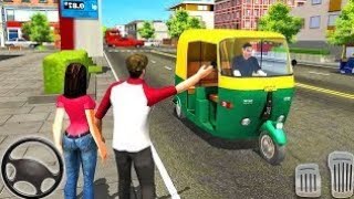 Tuk Tuk Rickshaw Driving Simulator - City mountain Auto Driver -Android GamePlay|CRASH DRIVEN 🚖🔥 screenshot 5