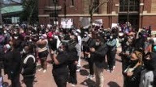 Protesters gather in Indianapolis after shootings