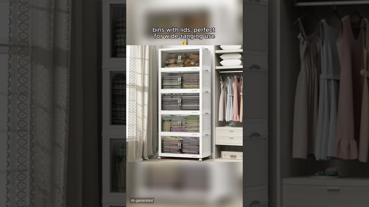 Transform your cluttered space with foldable storage bins with lids  