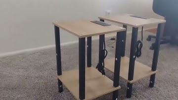 TUTOTAK End Table with Charging Station, Set of 2, Side Table with USB Ports and Outlets Review