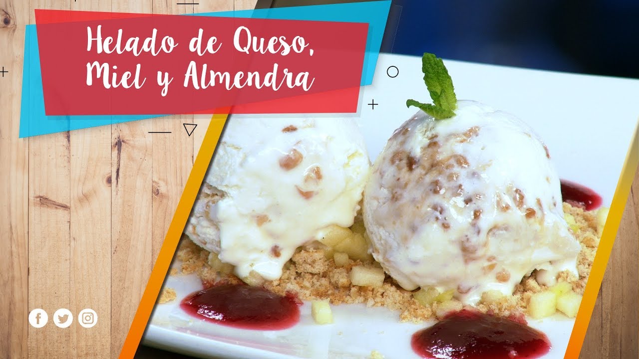 Helado de Queso, Miel y Almendra