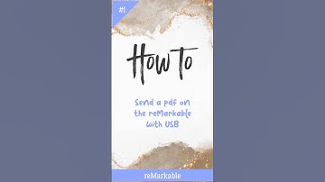 Send a pdf to reMarkable with usb #remarkable