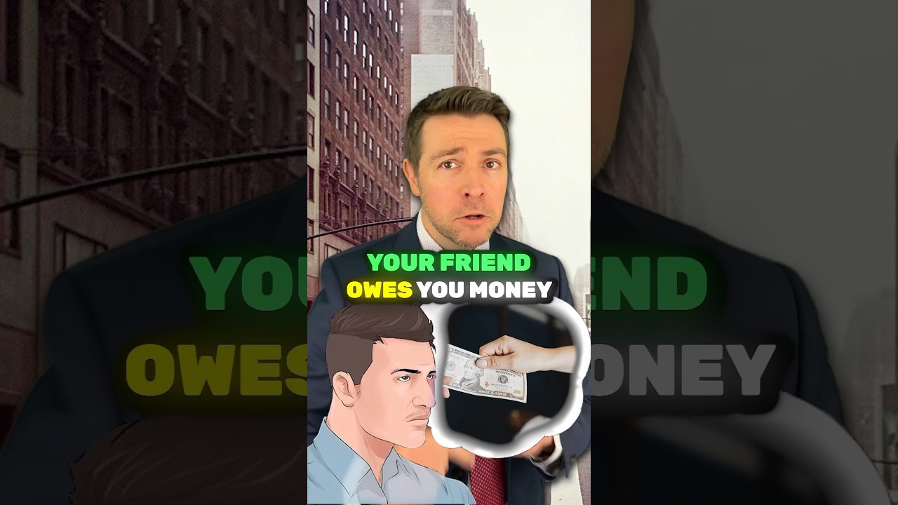 Your Friend Owes You Money!? SUE THEM! 👯‍♂️❌  #shorts