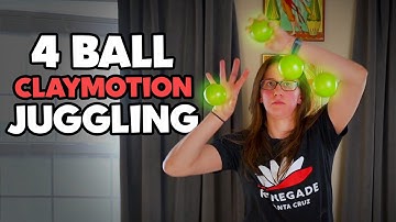 NEW 4 Ball CLAYMOTION JUGGLING Tricks - #everydaymay