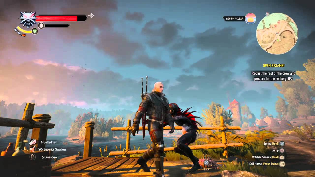 The Witcher 3 Wild Hunt enemies freeze in place YouTube
