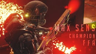 Halo 5 - Fragging Out on Max Sens (10/10/5) // Champ FFA on Rig