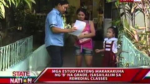 SONA: De letra imbes na de numerong grading system, binabalangkas ng DepEd