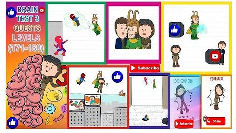 Brain Test3 Quests Puzzules Level 171-180 Complete
