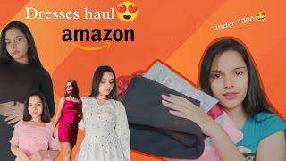 Amazon dress haul (under 1000/-) onlyyyy || Anshika vijay #youtube #amazonhaul #dresses