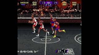 NBA Hangtime (SNES)- Blazers Gameplay 1/2