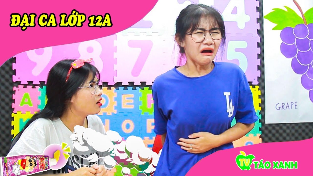 Lừa Chị Đại Lớp 12A Ăn Bánh Mỳ Kẹp Kem Đánh Răng - Táo Xanh TV