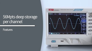UNI-T MSO2000 Series Digital Phosphor Oscilloscope - 56Mpts Deep Storage Per Channel Function