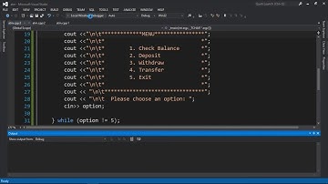Bank/ATM program using C++  #coding #programming #computerscience #developers #cplusplustutorial
