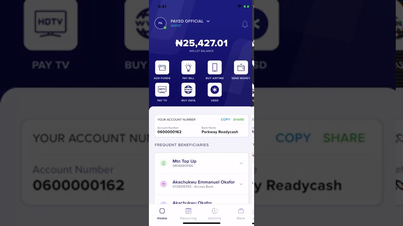How to do USSD cashless withdrawal on Payed App