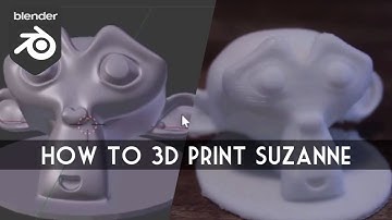 [3D Printing] How to Print Suzanne (Blender, Cura)