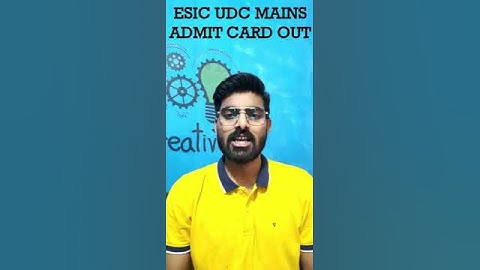 ESIC Recruitment 2022 | ESIC UDC Mains Admit Card 2022 🔥 | Download Link 👇
