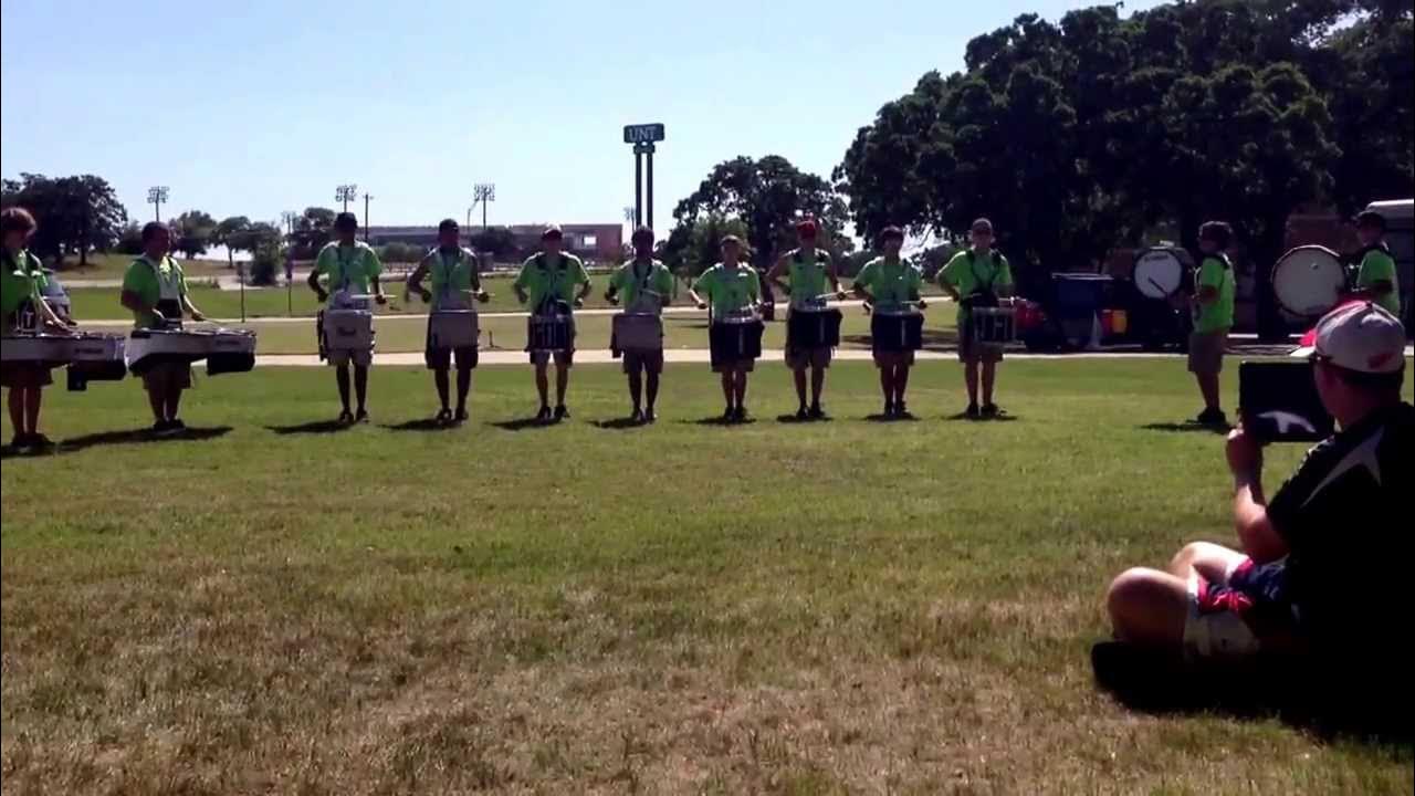 ALine at UNT Marching Percussion Camp 2013 YouTube