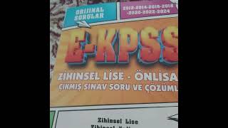 E Kpss Zihinsel Engelli Lise 2012 Ve 2024 Çıkmış Sınav Soruları Ve Çözümleri Kitabı Tanıtım Videosu