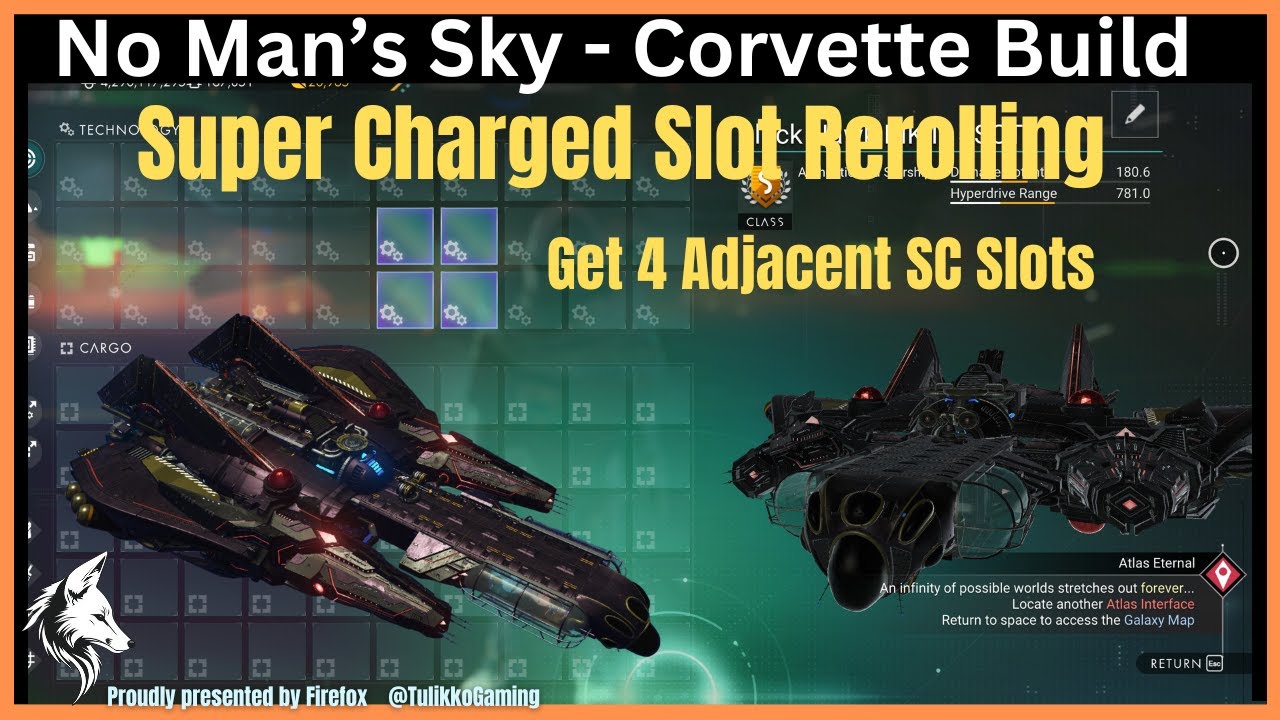 Super Charged Slot Rerolling | Voyagers Corvette Tutorial | No Man's Sky.