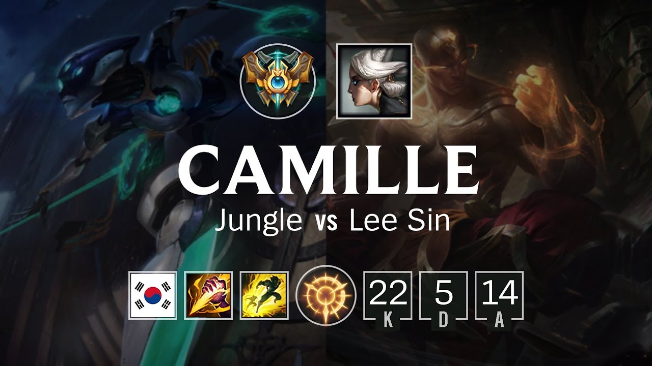 Camille Jungle vs Lee Sin - KR Challenger Patch 8.21