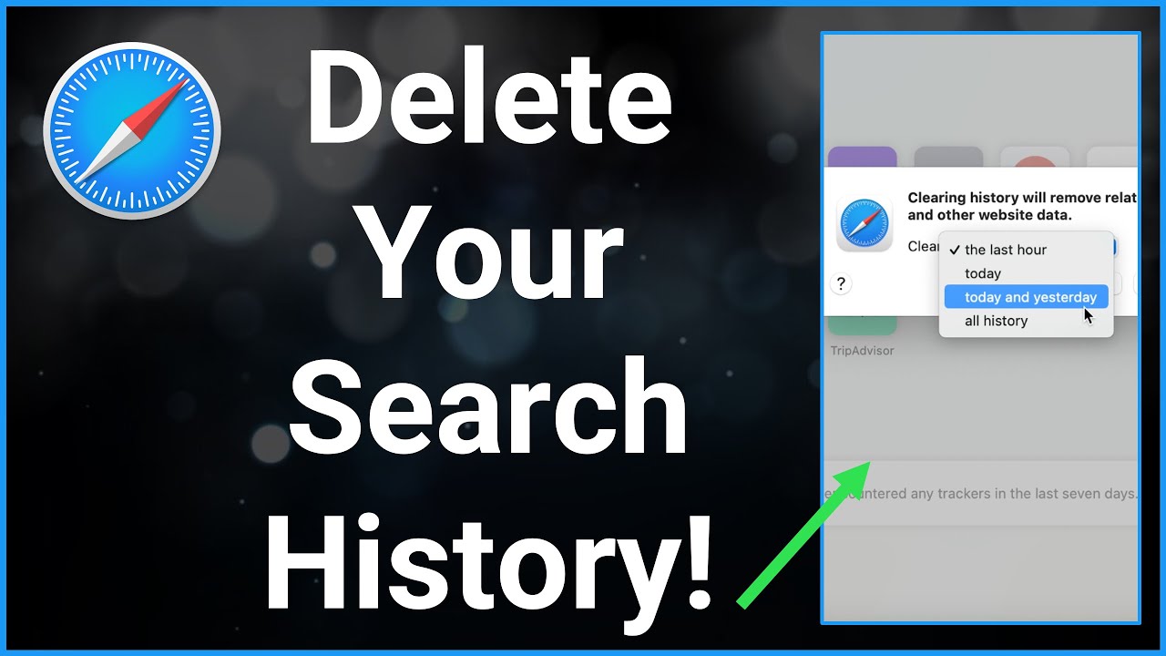 how delete safari search history