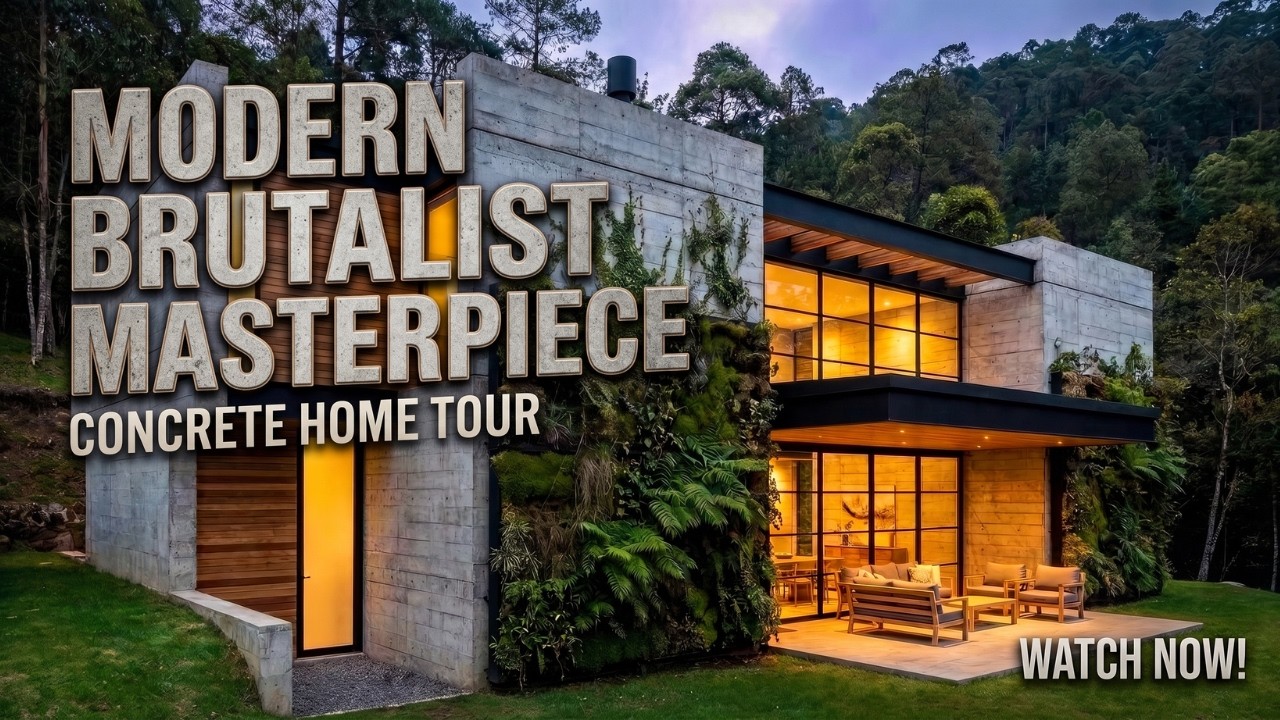 Brutalist Meets Contemporary | Stunning Modern Concrete House Designs
