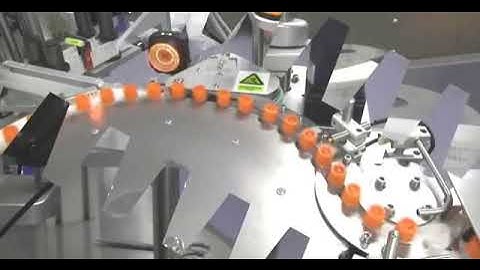 Automatic high speed 200BPM blood collection reagent test tube vial filling capping labeling machine