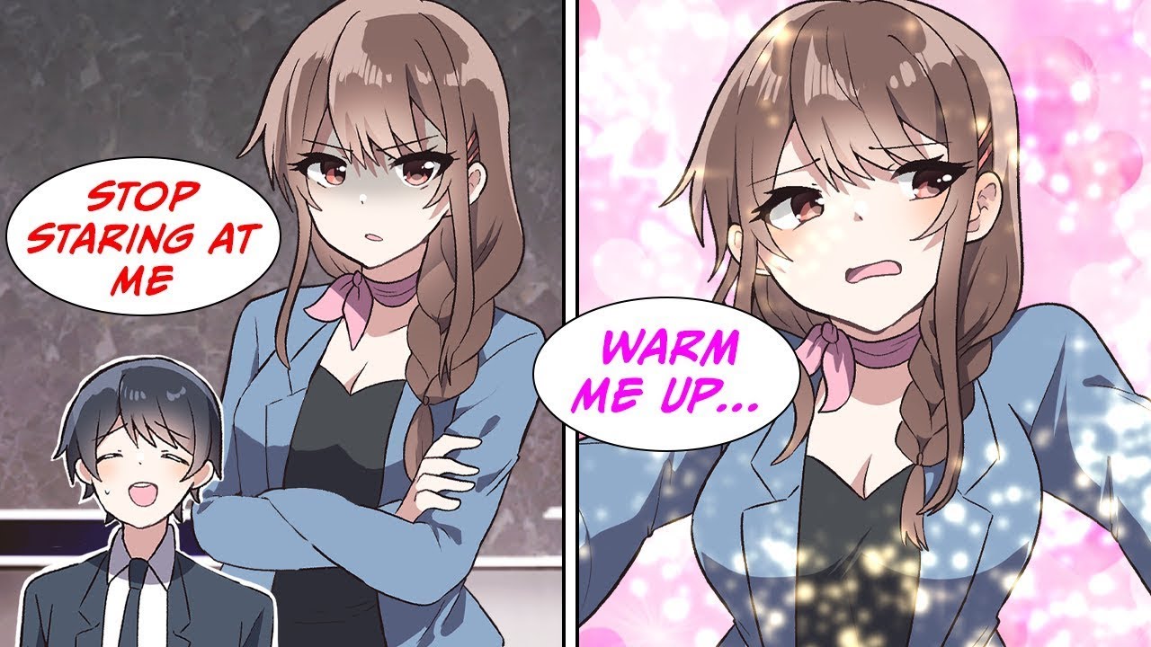 [Manga Dub] I got stuck in an elevator with the cold receptionist and she wants me to keep her warm